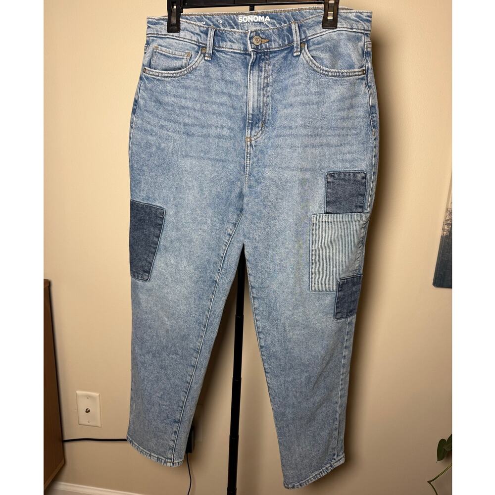 Boyfriend Patchwork Jeans Size 10